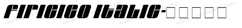 Firicico Italic字体转换